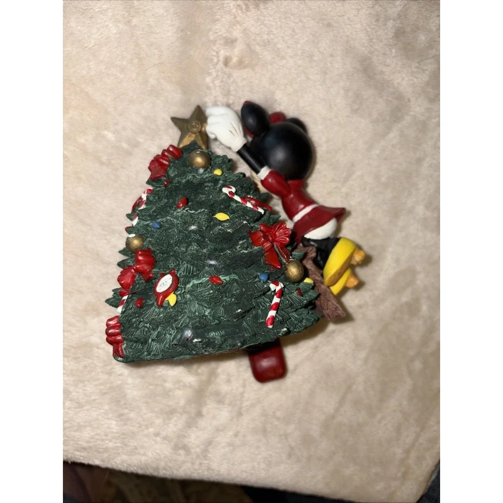 VTG Mickey Unlimited Santa's Best Stocking Hanger Minnie Mouse Christmas Tree